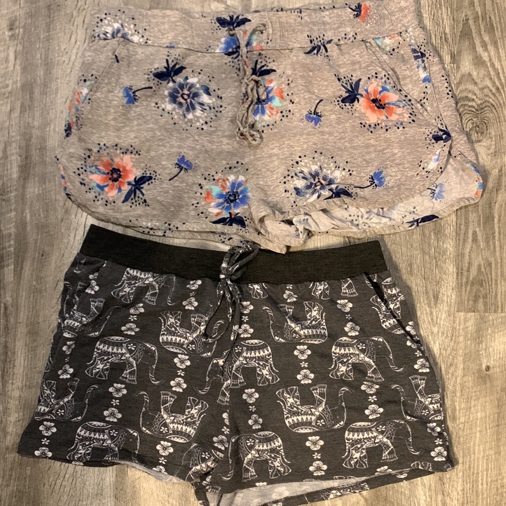 Two pairs of Kohls-brand Junior shorts